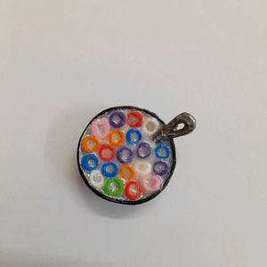 Colorful 🥣froot loop Cereal Bowl - Fridge Magnet