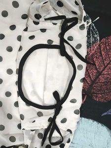 women's polka-dot print casual top