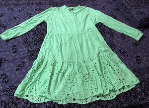 Aboof Women Light Pista Shade Dress