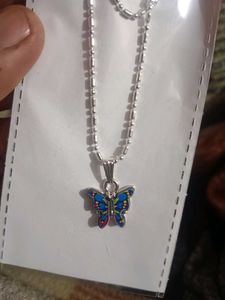 Butterfly Pendant Necklace (it's fully untouched)