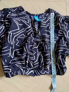 Stylish Black &amp; White Printed Co-ord Set