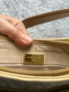 Vintage Beige Monogram Shoulder Bag