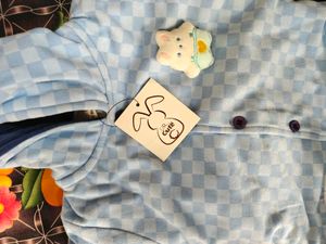 Baby Blue Checkered Loungewear Set