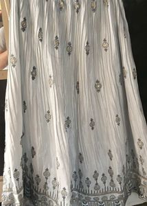 Elegant Grey Embroidered Lehenga Choli Set