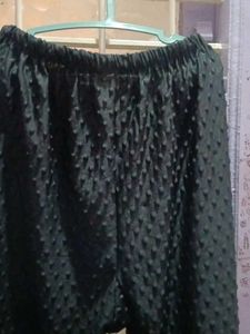 Elegant Dark black Textured Palazzos free size