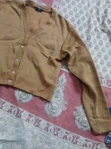 Classic Tan Cardigan