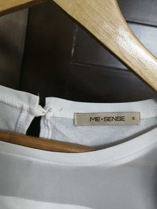 Chic White Sheer Panel Top
