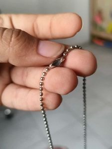 Silver Ball Chain Necklace