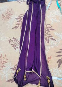 Elegant Purple Ethnic Gown