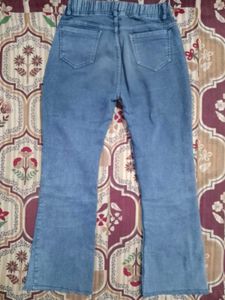 Comfortable Blue Denim Flare Jeans