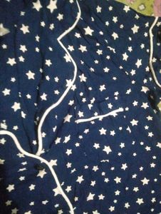 Cozy Star Print Pajama Top