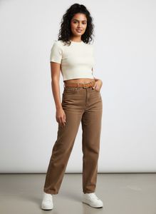 Brown Denim Jeans