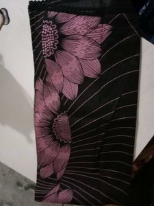 Black Floral dupatta