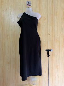 Trendyol  Black One-Shoulder Midi Dress