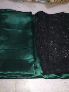 combo of saree and with blouse &amp; black shrug