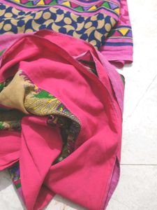 Vibrant Printed Saree