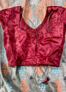 Maroon Floral Print Lehenga Choli Set