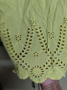 V-Neck Sleeveless Yellow Top