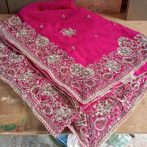 Vibrant Pink Embroidered Kurta Set with Dupatta