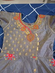 Grey Umbrella Doll Like Kurtha Is For Sale