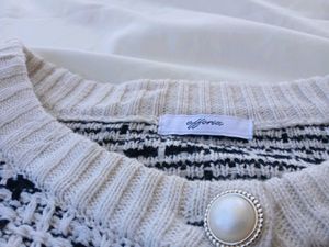 crop sweater baggi Korean style