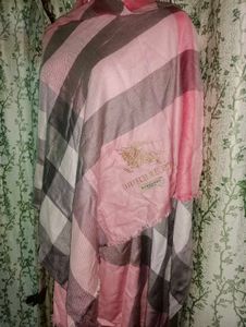 Aunthetic Burberry Scarf - Pink Checkered
