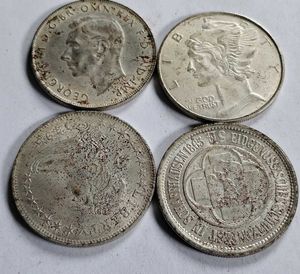 Rare Silver Coins Replica 4 Pcs Combo
