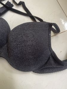 2 in 1 Comfortable Dark Grey Padded Bra