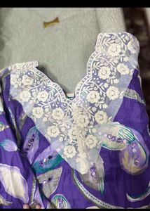 Floral Print Kurta Set with Dupatta