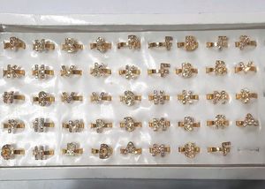 Gold Plated Letter Finger Rings . Adjustable.. Pack Of 3 Ps..  Choose Any 3 Letters