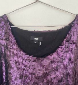 Sparkling Purple Sequin Top