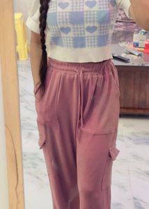 Cute Heart Pattern Crop Top