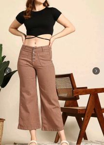 Stylish Wide-Leg Button-Front Pants