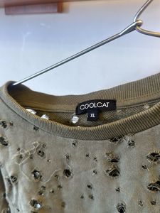 primark Distressed Cold Shoulder Top