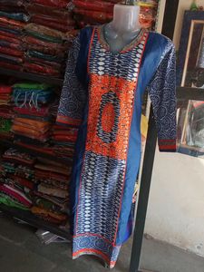 Cotton Kurti With Embroidery