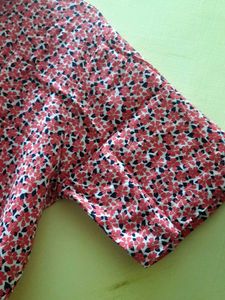 Floral Print Short Sleeve Top