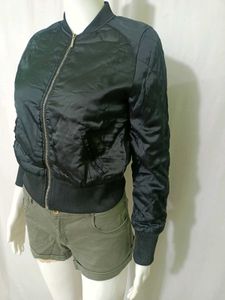 Women's Stylish Black Bomber Jacket Fixed Price