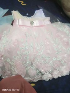 Pink Flower Girl Dress