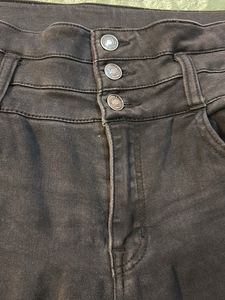 High Waist Black Trousers