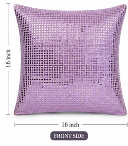Sparkling Lavender Sequin Throw Pillow