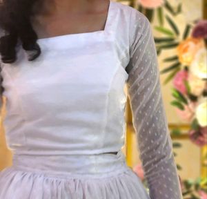 White Polka Dot Lehenga