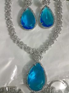 Stunning Blue Gemstone Jewellery Set