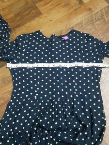 Chic Polka Dot Maxi Dress size S
