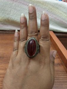 Vintage Oval Red Stone Ring from turkey