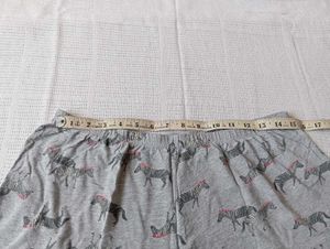 M&amp;S Cute Zebra Print Pajama Shorts