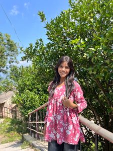 Floral Print Peplum Top