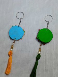 Cute Handmade Flower Keychains set