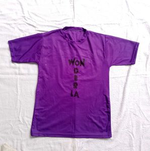 Purple "Wonderla" Graphic T-Shirt