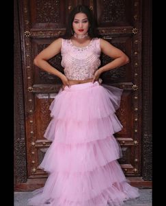 Stunning Pink Embellished Lehenga Choli