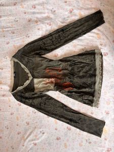 Vintage Print Long Sleeve Top